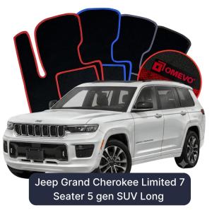 Dywaniki Welurowe OMEVO do Jeep Grand Cherokee Limited 7 Osobowy 5 gen SUV Long (2021-2026)