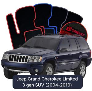 Dywaniki Welurowe OMEVO do Jeep Grand Cherokee Limited 3 gen SUV (2004-2010)