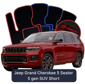 Dywaniki Welurowe OMEVO do Jeep Grand Cherokee 5 - Osobowy  5 gen SUV Short (2021-2026)