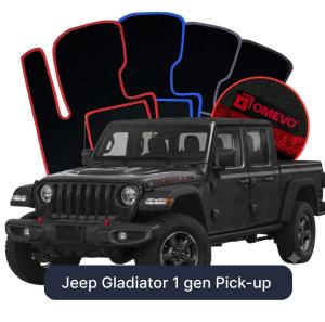 Dywaniki Welurowe OMEVO do Jeep Gladiator 1 gen Pick-up (2019-2026)