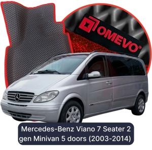 OMEVO 5D Pro EVA Dywaniki do Mercedes-Benz Viano 7-osobowy 2 gen Minivan 5 drzwi (2003-2014)