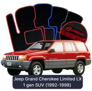 Dywaniki Welurowe OMEVO do Jeep Grand Cherokee Limited LX 1 gen SUV (1992-1998)