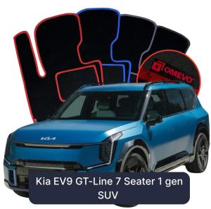 Dywaniki Welurowe OMEVO do Kia EV9 GT-Line 7-osobowy 1 gen SUV (2023-2026)