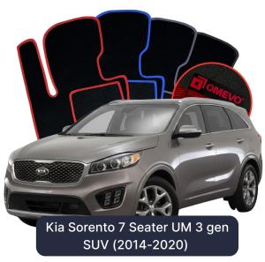 Dywaniki Welurowe OMEVO do Kia Sorento 7-osobowy UM 3 gen SUV (2014-2020)
