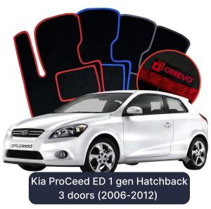 Dywaniki Welurowe OMEVO do Kia ProCeed ED 1 gen Hatchback 3 drzwi (2006-2012)