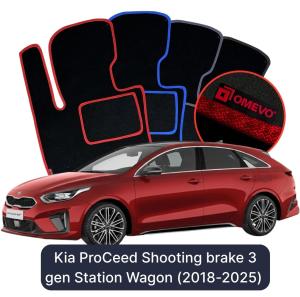Dywaniki Welurowe OMEVO do Kia ProCeed Shooting brake 3 gen Kombi (2018-2025)