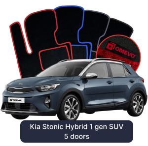 Dywaniki Welurowe OMEVO do Kia Stonic Hybryda 1 gen SUV 5 drzwi (2017-2026)