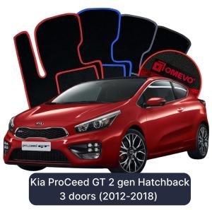Dywaniki Welurowe OMEVO do Kia ProCeed GT 2 gen Hatchback 3 drzwi (2012-2018)