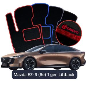 Dywaniki Welurowe OMEVO do Mazda EZ-6 (6e) 1 gen Liftback (2024-2026)
