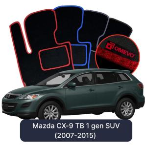 Dywaniki Welurowe OMEVO do Mazda CX-9 TB 1 gen SUV (2007-2015)