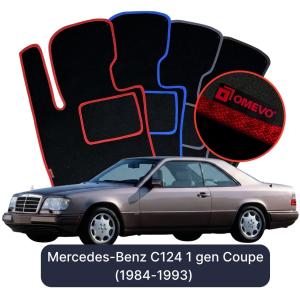 Dywaniki Welurowe OMEVO do Mercedes-Benz C124 1 gen Coupe (1984-1993)