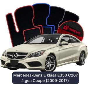 Dywaniki Welurowe OMEVO do Mercedes-Benz E klasa E350 C207 4 gen Coupe (2009-2017)
