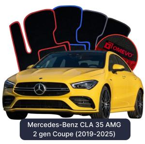 Dywaniki Welurowe OMEVO do Mercedes-Benz CLA 35 AMG  2 gen Coupe (2019-2025)