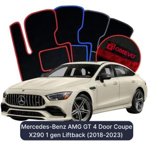 Dywaniki Welurowe OMEVO do Mercedes-Benz AMG GT 4 Door Coupe X290 1 gen Liftback (2018-2023)