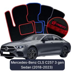 Dywaniki Welurowe OMEVO do Mercedes-Benz CLS C257 3 gen Sedan (2018-2023)