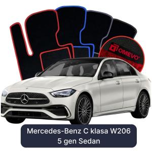 Dywaniki Welurowe OMEVO do Mercedes-Benz C klasa W206 5 gen Sedan (2021-2026)