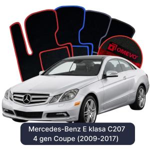 Dywaniki Welurowe OMEVO do Mercedes-Benz E klasa C207 4 gen Coupe (2009-2017)