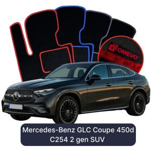 Dywaniki Welurowe OMEVO do Mercedes-Benz GLC Coupe 450d C254 2 gen SUV (2022-2026)