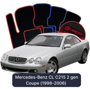 Dywaniki Welurowe OMEVO do Mercedes-Benz CL C215 2 gen Coupe (1998-2006)
