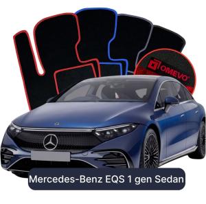 Dywaniki Welurowe OMEVO do Mercedes-Benz EQS 1 gen Sedan (2021-2026)