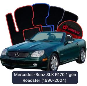 Dywaniki Welurowe OMEVO do Mercedes-Benz SLK R170 1 gen Roadster (1996-2004)