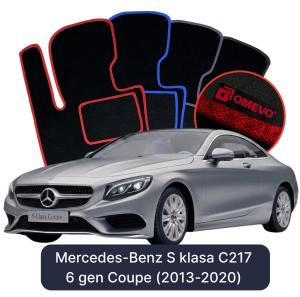 Dywaniki Welurowe OMEVO do Mercedes-Benz S klasa C217 6 gen Coupe (2013-2020)