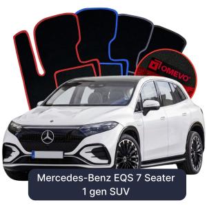 Dywaniki Welurowe OMEVO do Mercedes-Benz EQS 7-osobowy 1 gen SUV (2021-2026)