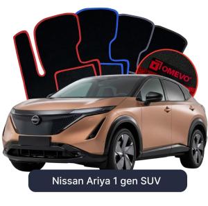 Dywaniki Welurowe OMEVO do Nissan Ariya 1 gen SUV (2022-2026)