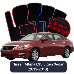 Dywaniki Welurowe OMEVO do Nissan Altima L33 5 gen Sedan (2013-2018)