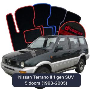 Dywaniki Welurowe OMEVO do Nissan Terrano II 1 gen SUV 5 drzwi (1993-2005)
