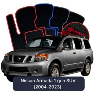 Dywaniki Welurowe OMEVO do Nissan Armada 1 gen SUV (2004-2023)