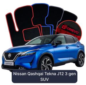 Dywaniki Welurowe OMEVO do Nissan Qashqai Tekna J12 3 gen SUV (2021-2026)
