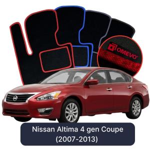 Dywaniki Welurowe OMEVO do Nissan Altima 4 gen Coupe (2007-2013)