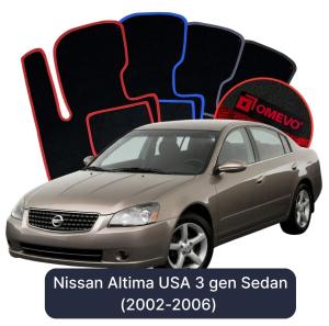 Dywaniki Welurowe OMEVO do Nissan Altima USA 3 gen Sedan (2002-2006)