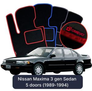 Dywaniki Welurowe OMEVO do Nissan Maxima 3 gen Sedan 5 drzwi (1989-1994)