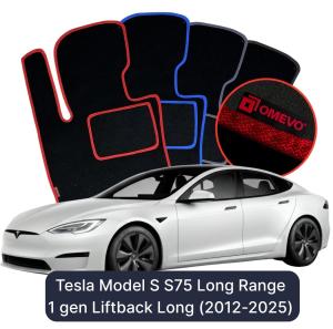 Dywaniki Welurowe OMEVO do Tesla Model S S75 
Long Range  1 gen Liftback Long (2012-2025)