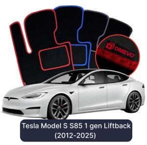 Dywaniki Welurowe OMEVO do Tesla Model S S85 1 gen Liftback (2012-2025)