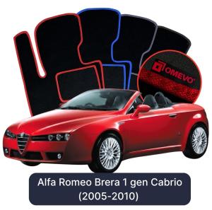 Dywaniki Welurowe OMEVO do Alfa Romeo Brera 1 gen Cabrio (2005-2010)