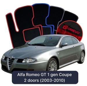 Dywaniki Welurowe OMEVO do Alfa Romeo GT 1 gen Coupe 2 drzwi (2003-2010)