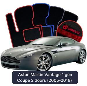 Dywaniki Welurowe OMEVO do Aston Martin Vantage 1 gen Coupe 2 drzwi (2005-2018)