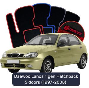 Dywaniki Welurowe OMEVO do Daewoo Lanos 1 gen Hatchback 5 drzwi (1997-2008)
