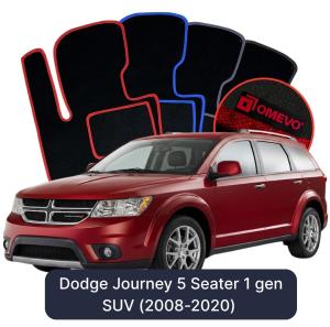 Dywaniki Welurowe OMEVO do Dodge Journey 5-osobowy 1 gen SUV (2008-2020)