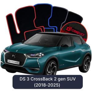 Dywaniki Welurowe OMEVO do DS 3 CrossBack  2 gen SUV (2018-2025)