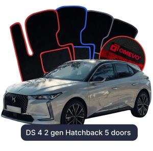 Dywaniki Welurowe OMEVO do DS 4 2 gen Hatchback 5 drzwi (2021-2026)