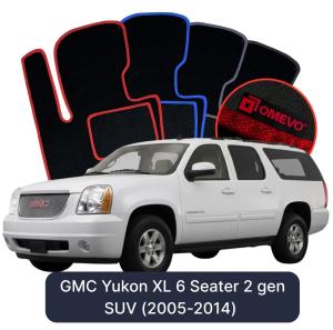 Dywaniki Welurowe OMEVO do GMC Yukon XL 6-osobowy 2 gen SUV (2005-2014)