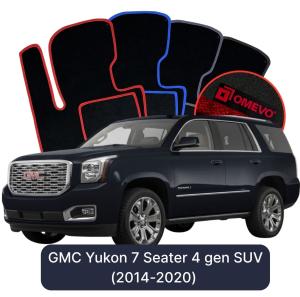 Dywaniki Welurowe OMEVO do GMC Yukon 7-osobowy 4 gen SUV (2014-2020)