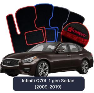 Dywaniki Welurowe OMEVO do Infiniti Q70L 1 gen Sedan (2009-2019)