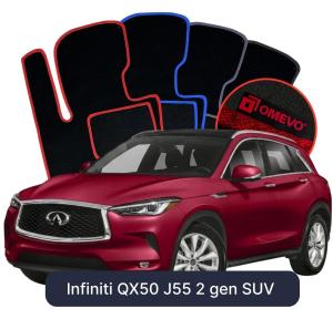 Dywaniki Welurowe OMEVO do Infiniti QX50 J55 2 gen SUV (2019-2026)