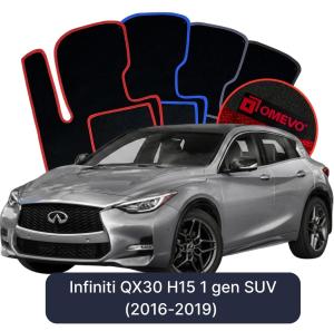 Dywaniki Welurowe OMEVO do Infiniti QX30 H15 1 gen SUV (2016-2019)