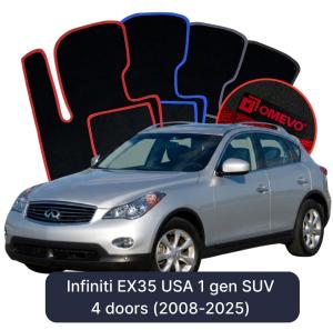 Dywaniki Welurowe OMEVO do Infiniti EX35 USA 1 gen SUV 4 drzwi (2008-2025)